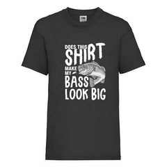 Fishing Bass Look Big Funny Humour Novelty T Shirt Various Colours And Sizes
