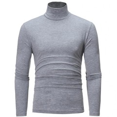 Men’s Thermal Underwear Top Slim Fit High Neck Long Sleeve Winter Shirt
