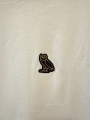 OVO Drake T shirt Owl Logo White Cotton Mens Size L October’s Very Own