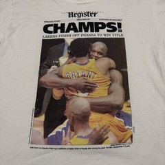 Vintage 2000 NBA Los Angeles Lakers Championship Shirt Shaq/Kobe – Size XL