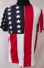 Sun River Mens Medium American Flag Patriotic Stars and Stripe T-Shirt