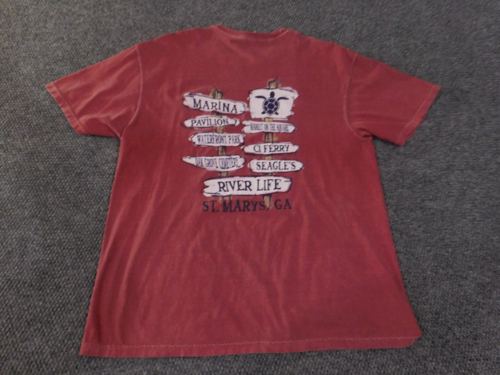Comfort Colors Shirt Mens XL Red georgia St Mary tee classic