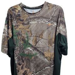Habit Men’s Green Camouflaged Performance T Shirt Size XL 51926-1360