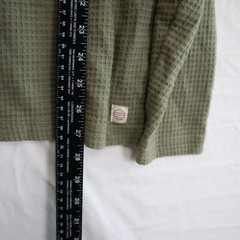 Marine Layer Shirt Mens M/L Thermal Waffle Knit Casual Pocket Green Long Sleeve