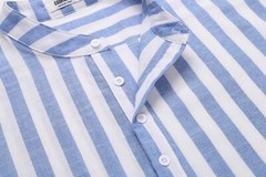 COOFANDY Men’s Cotton Linen Henley T-Shirts Long Sleeve Hippie Casual Beach