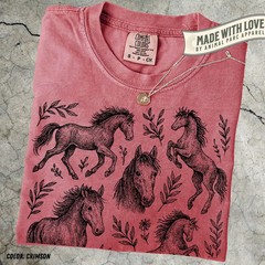 Vintage Horse Western Cowboy Comfort Tee