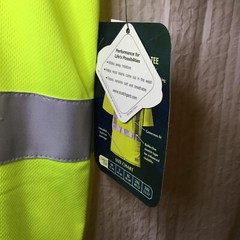 New With Tags Hi Visibility Short Sleeve Tee Size Large
