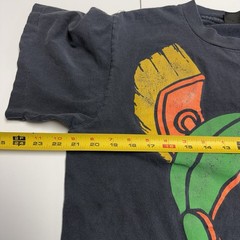 Vintage 90s Marvin the Martian Looney Tunes T Shirt Mens L Faded Black Changes