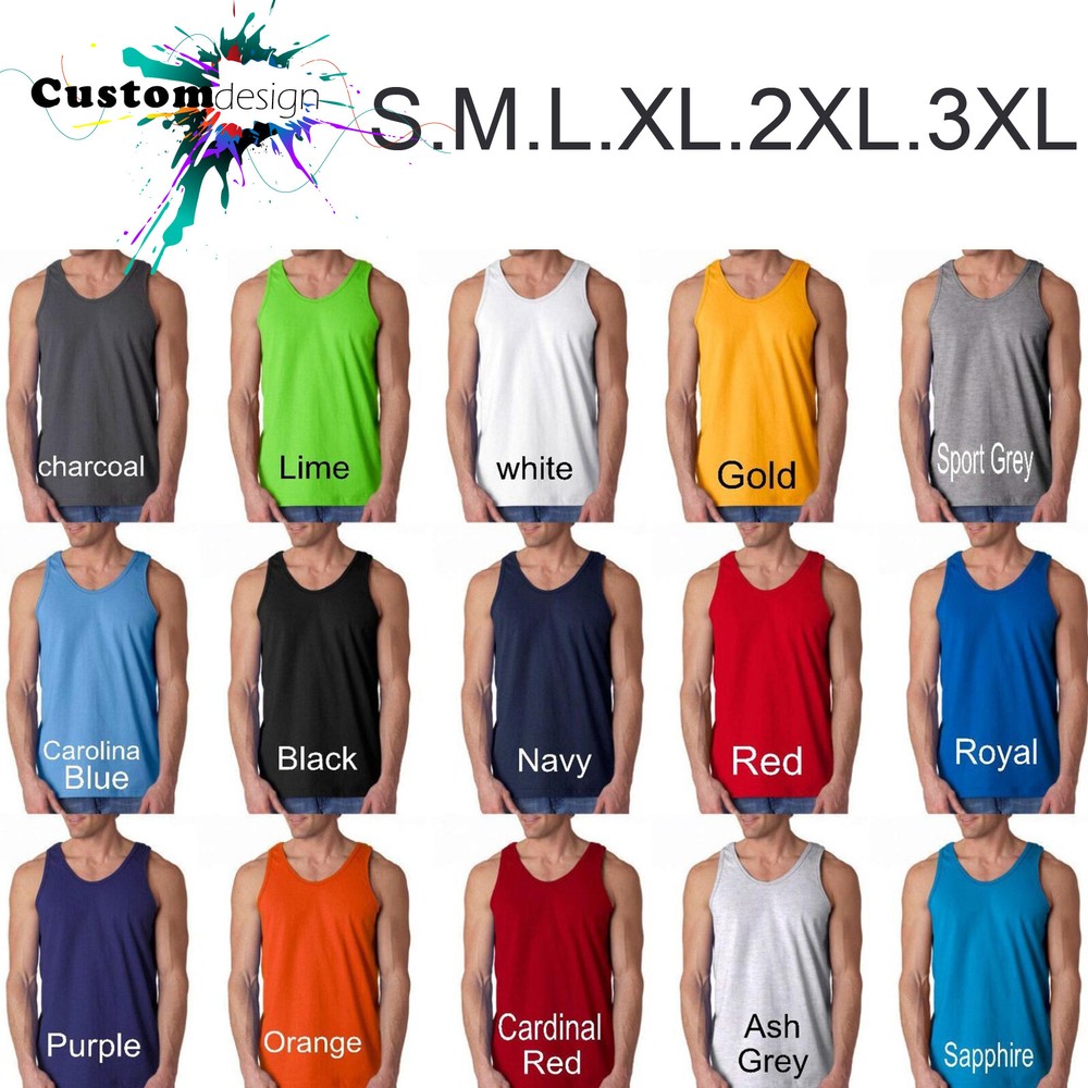 Blank Plain Basic Tank Top Singlet S-3XL Small Big Men’s Cotton Premium Quality