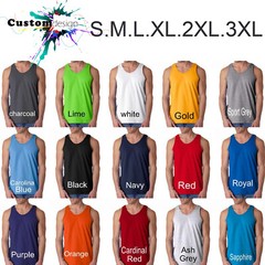 Blank Plain Basic Tank Top Singlet S-3XL Small Big Men’s Cotton Premium Quality
