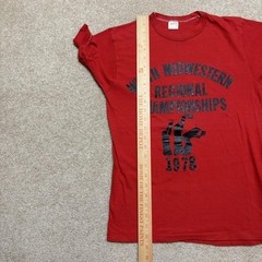 Vtg 70s Sportswear Shirt Mens Large North Midwestern Championships 1978 Retro