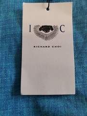 RICHARD CHOI The One NEW Crew Neck Digital Print Aqua S/S TShirt SZ XL