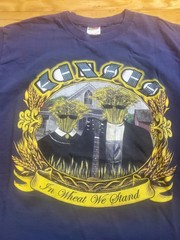 Kansas Band Heavy Cotton In Wheat We Stand Tshirt MEN’S Sz L Fruit Of T Loom