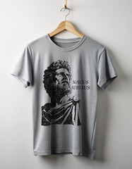 MARCUS AURELIUS Stoic Stoicism Graphic Heavy Cotton Mens Tee T-Shirt NEW