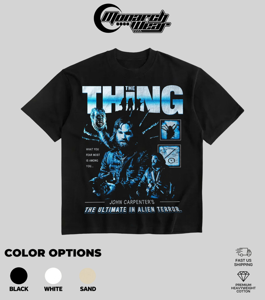 Monarch Wear “John Carpenter’s The Thing” Sci-Fi Horror Heavyweight T-Shirt