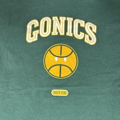VTG Seattle Sonics Gonics Parody T Shirt Mens XL Green Yellow NBA Funny Joke Y2K