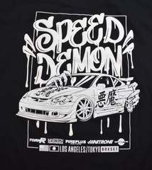 Box Set Mens Boxset Streetwear Speed Demon Car Los Angeles/Tokyo Shirt New S, XL