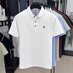 100% Pure Cotton Short Sleeved Men’s Polo Shirt Summer Fashion High-end Brand Po