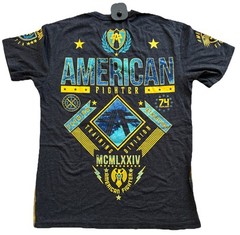 American Fighter Mens T-Shirt LANDER Athletic Biker GYM Black MMA Size 3XL New