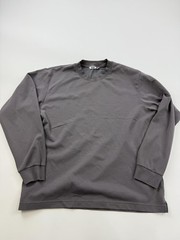 Uniqlo U Shirt Mens Large Gray AIRism Long Sleeve Tee Tagless Lightweight
