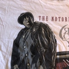 Notorious BIG TShirt White Womens Large Life After Death Brooklyn Mint Rook AsIs