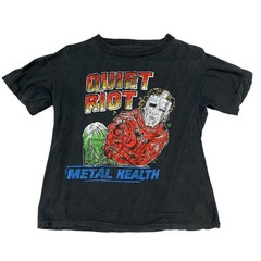 Quiet Riot Metal Health Black T-Shirt Remake design Black tee vtg S-5XL