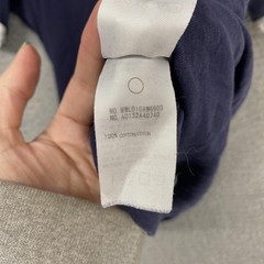 Thom Browne Ringer Shirt Mens 2 / Medium Navy Blue Side Button Made In Japan Tee