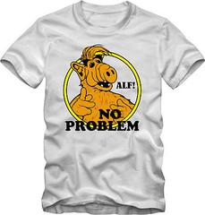 ALF – NO PROBLEM T-Shirt funny 80s TV show – many color options ALIEN LIFE FORM