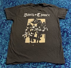 “BLACK CLOVER” ANIME T-SHIRT ADULT M medium BLACK S/S graphic SUPER COOL AWESOME