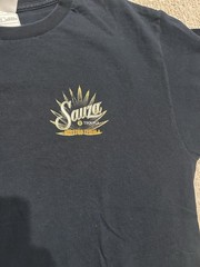 Vintage Tequila T-shirt Size Large Souza Black Liquor Drinking Y2K 90s