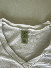 Alternative Earth T Shirt S Stretch Poly Cotton Rayon White