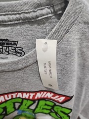 GRAY TEENAGE MUTANT NINJA TURTLES GRAPHIC MENS T-SHIRT SIZE S 34 / 36 NEW