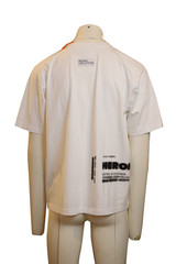Heron Preston x CAT Mens White Cotton Graphic T-Shirt Size S New Original