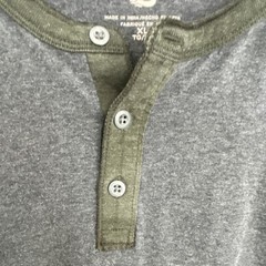 G.H. Bass & Co. Men’s Henley Button Knit Cotton Poly T-Shirt Gray Green XLComfy
