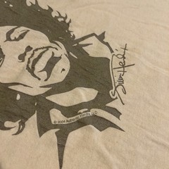 Thrashed 2004 Jimi Hendrix Vintage Shirt Large AAA Y2K Distressed Sun Faded L