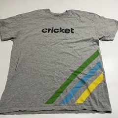 Cricket Wireless Employee Gray SS Gildan T Shirt Sz L