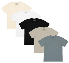 Men’s Plus Size 5 Pack T‑Shirts Crew Neck 100% Cotton Plain Tees 2XL‑6XL