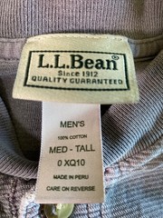Lot of 3 – L.L. Bean Thermal Henley Long Sleeve Waffle Men’s WORK Grunge M Tall