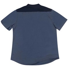 Men’s New Summer Color Contrast Small Stand Lace Up Short Sleeved Top Men’s T