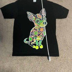 Yazbek Dog Black and Rainbow Tee T-shirt