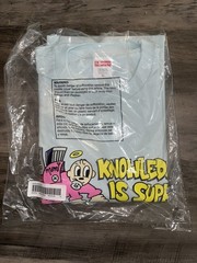 Supreme Knowledge tee Pale blue Size XL Brand New