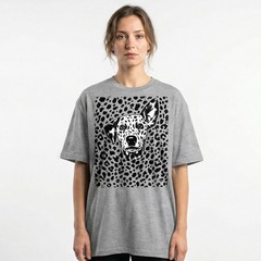Halftone Dalmatian Portrait Streetwear Urban Dog Lover T-Shirt Retro Punk Tee