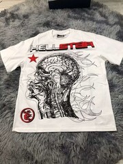 Hellstar Brain Anatomy Graphic T-Shirt White Men’s New Streetwear