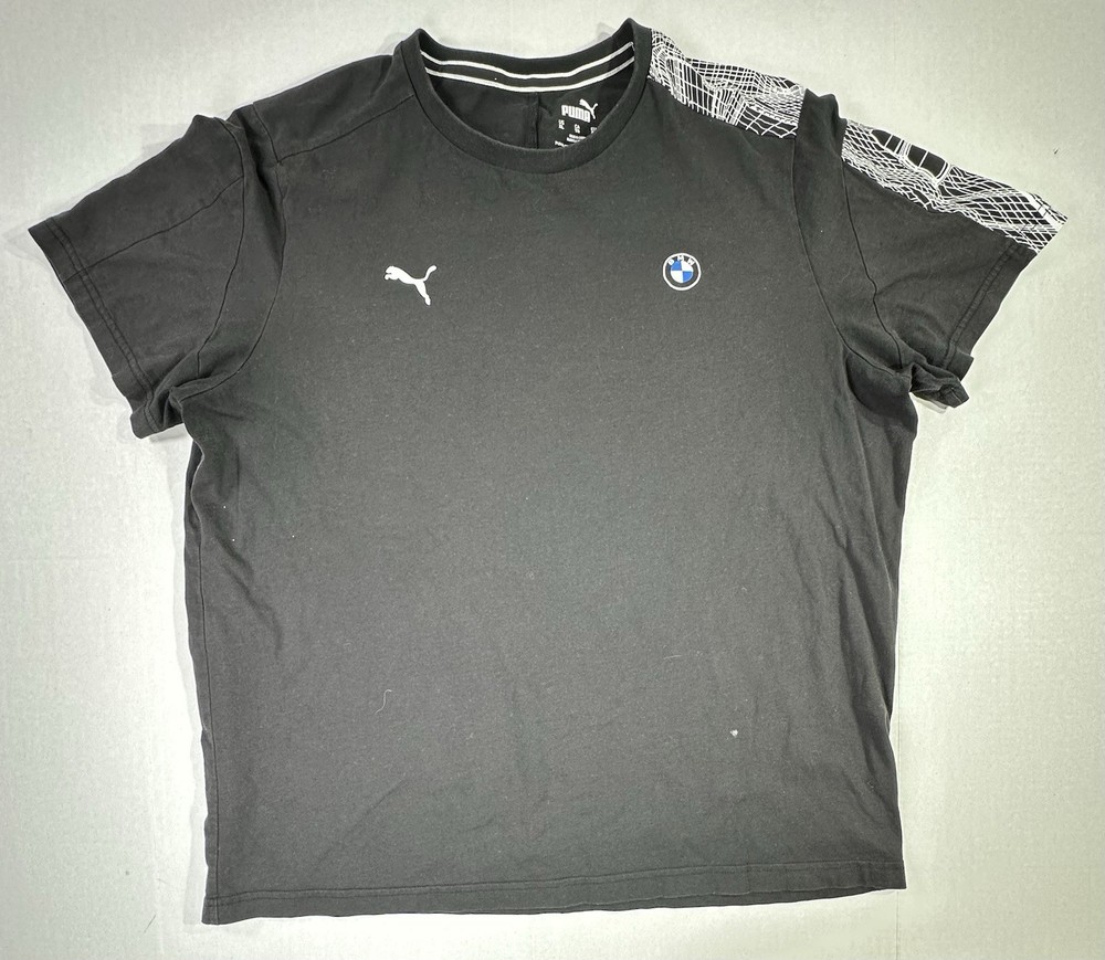 Puma BMW Motorsport T-Shirt XL Black Racing Logo Tee Men’s Streetwear
