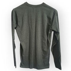 Real Essentials Men’s Henley Shirts (2) – Green and Navy – Size S