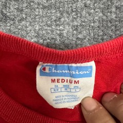Champion T-Shirt Mens Size Medium Red Graphic 100 Anniversary Short Sleeve Tee
