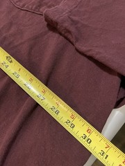 Carhartt Men’s Henley Original Fit Pocket T shirt Size 4XL Maroon Pin hole