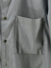STILL BY HAND 200 Double High-Density Short Sleeve Shirt 46 Slate Gray