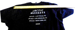 AS COLOR ARCTIC MONKEYS 2022 Concert T-Shirt Graphic Black Medium Unisex NWOT