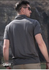 Mens Tactical Polo Shirt Short Sleeve Quick Dry Combat Short Sleeve Work Shirt